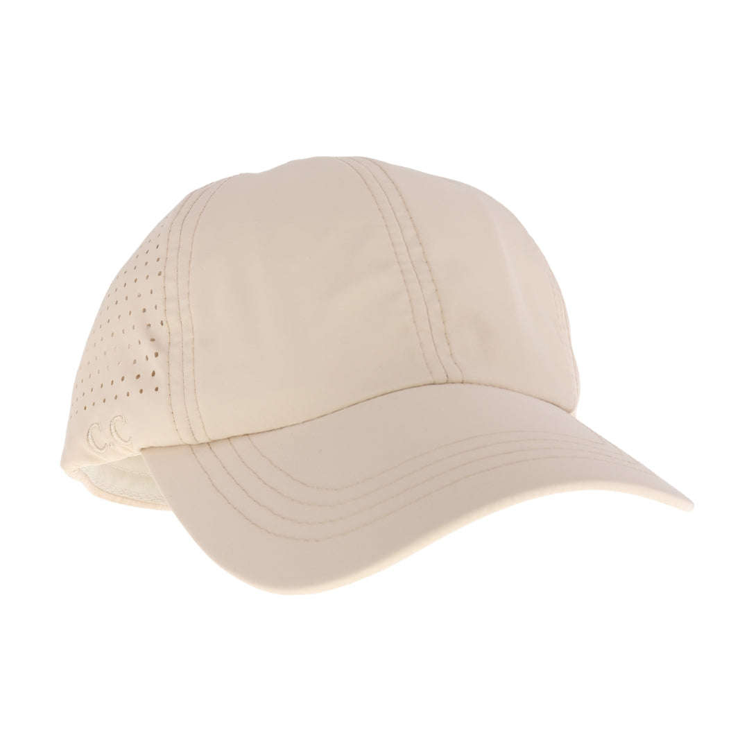 Laser Cut Criss Cross High Pony C.C Ball Cap BTB8036