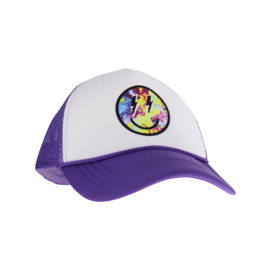 KIDS Tie Dye  Smiley Face C.C Ball Cap KIDSGBA04