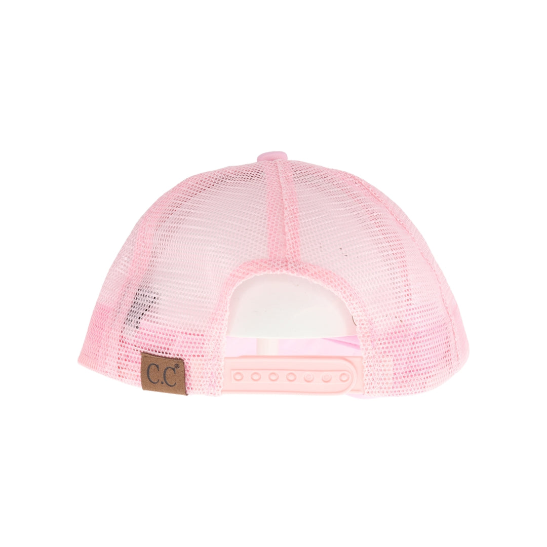 Tie Dye Smiley Face C.C Trucker Ball Cap GBA04