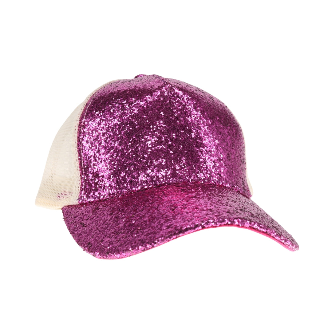 Glitter C.C Trucker Ball Cap TCB07