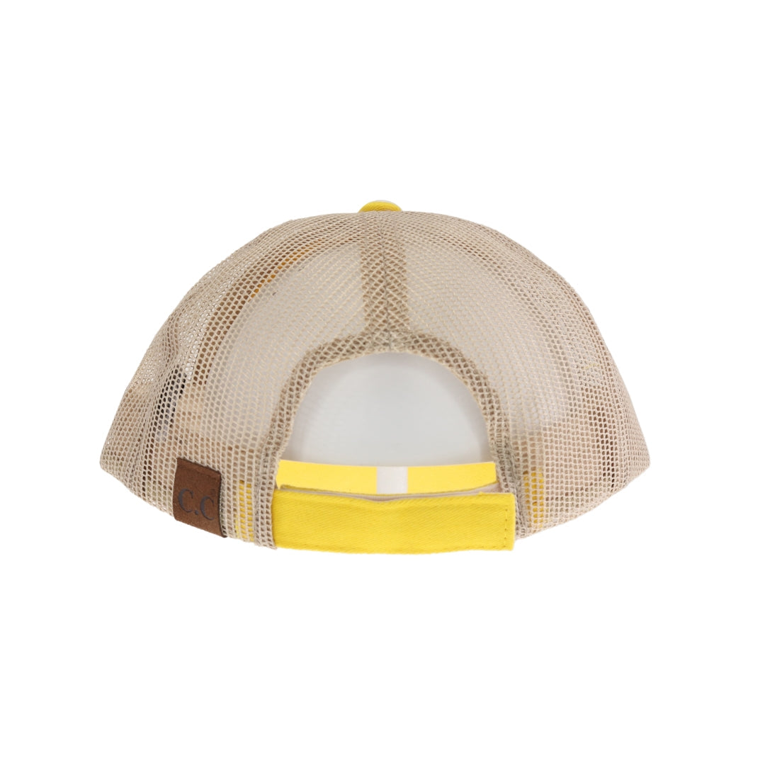 Solid Cotton Brushed C.C Trucker Ball Cap BA2000