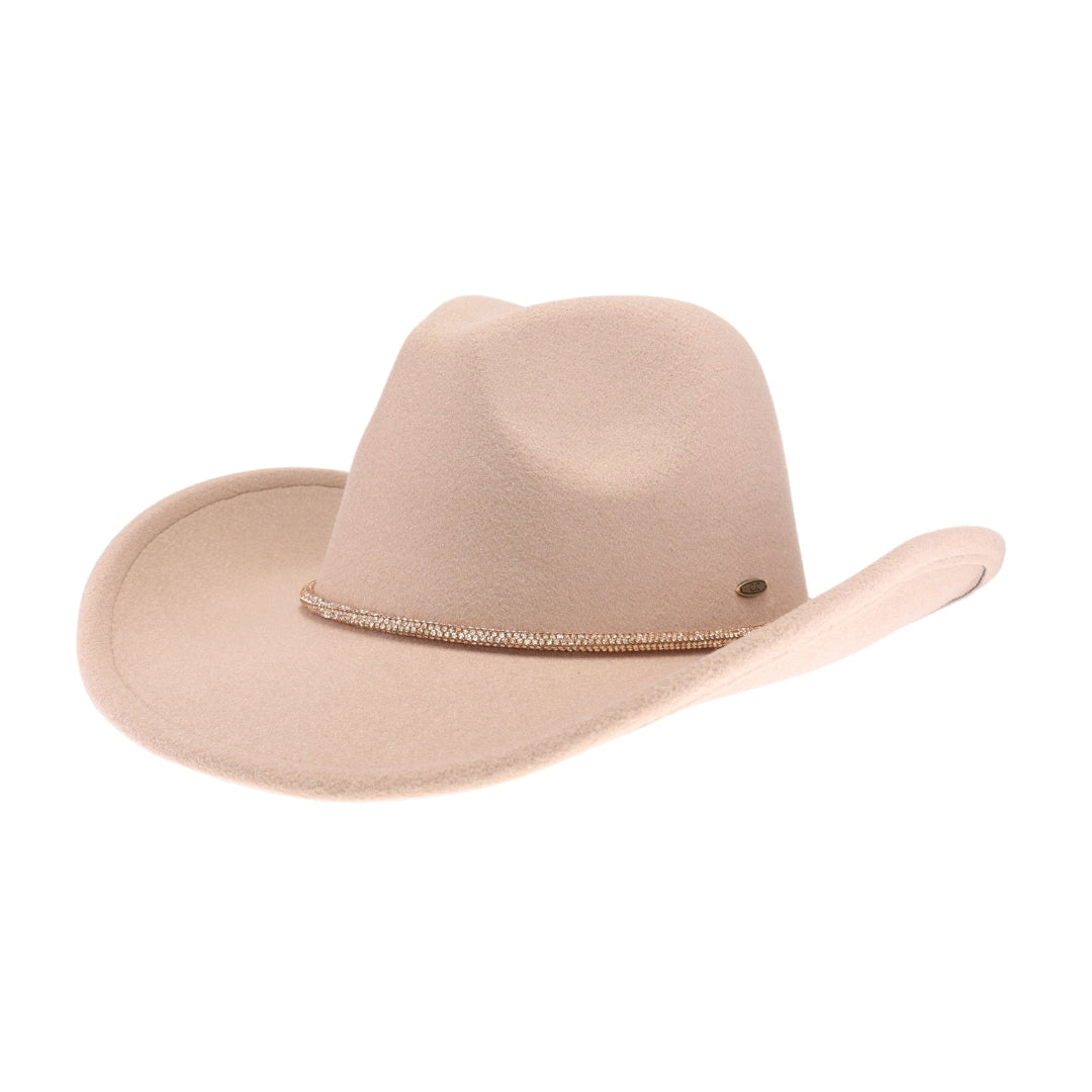 Reno Vegan Fabric Cowboy Hat VCC0067