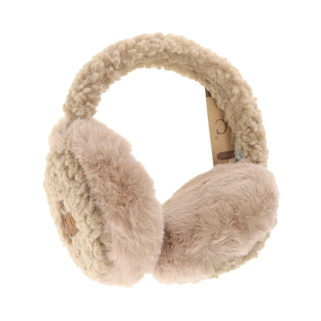 Faux Fur Sherpa Earmuff EM3667