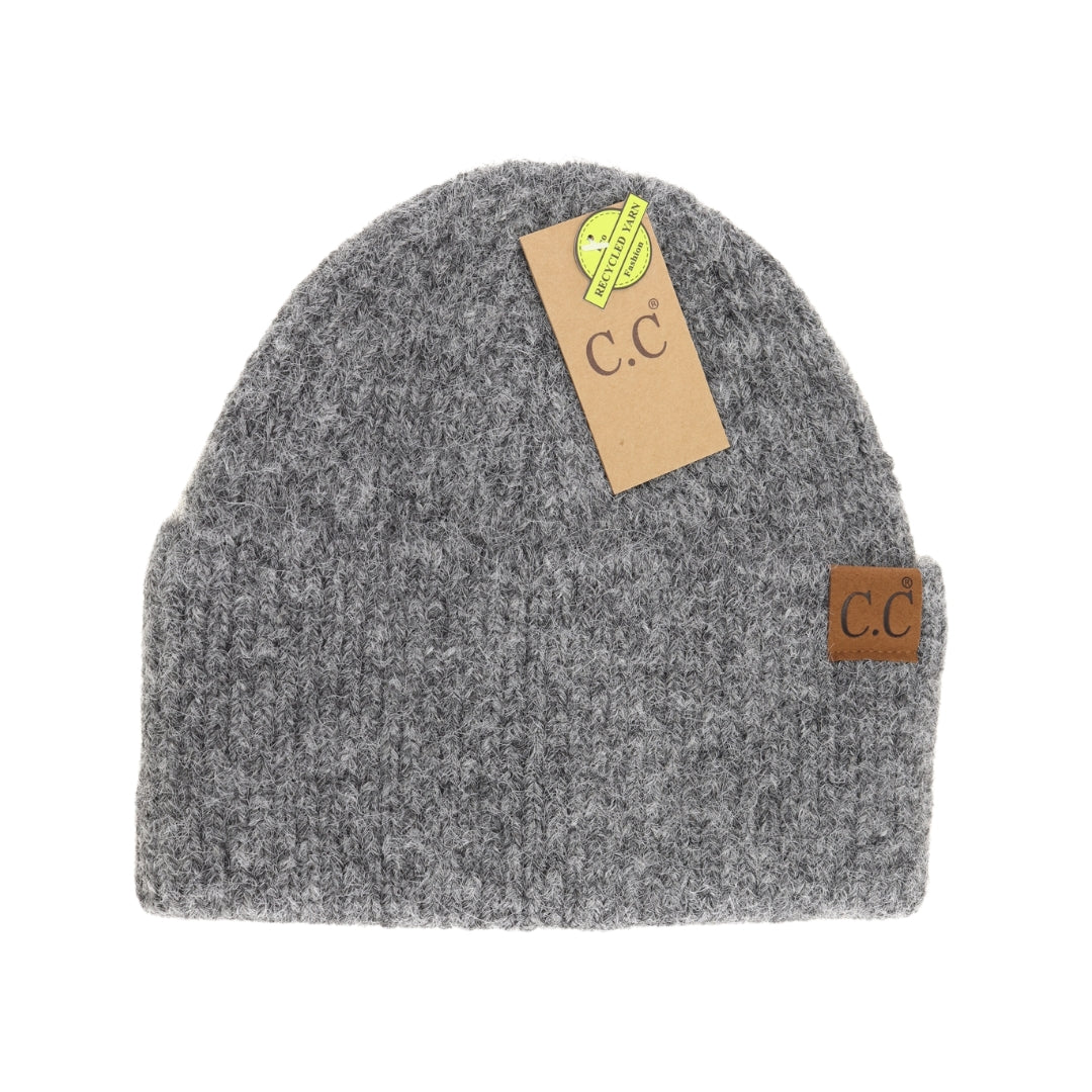 Mohair Feel Wide Cuff C.C Beanie HTC0010