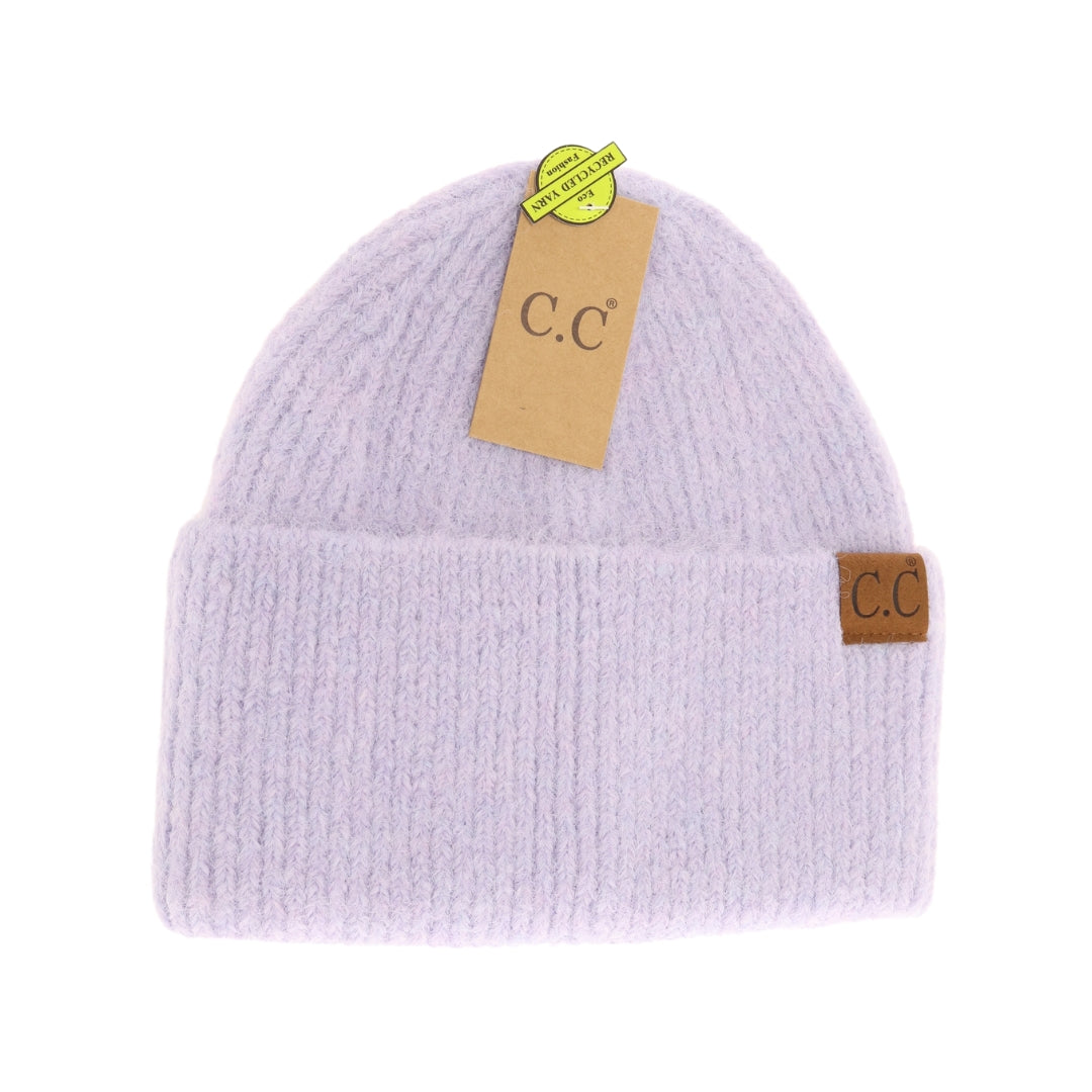 Mohair Feel Wide Cuff C.C Beanie HTC0010