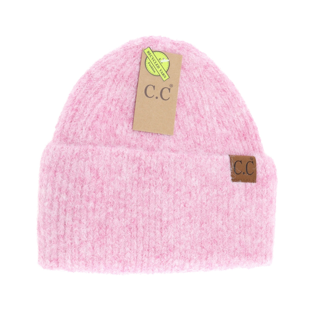Mohair Feel Wide Cuff C.C Beanie HTC0010