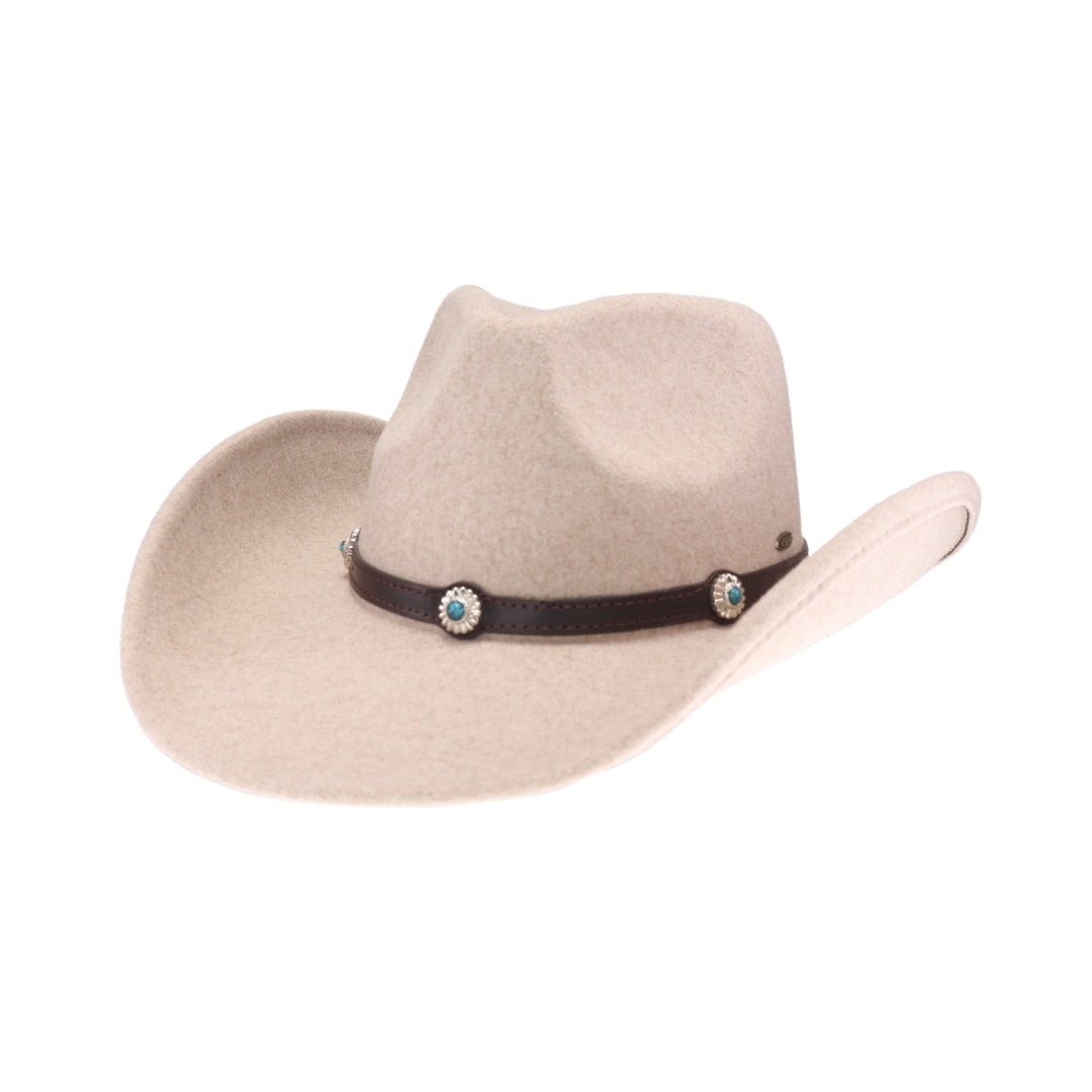 Denison Vegan Fabric Cowboy Hat VCE0061