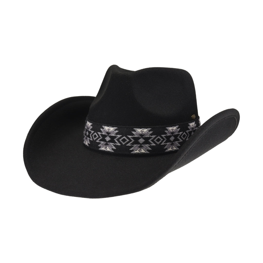 Aztec Vegan Fabric Cowboy Hat VCE0063