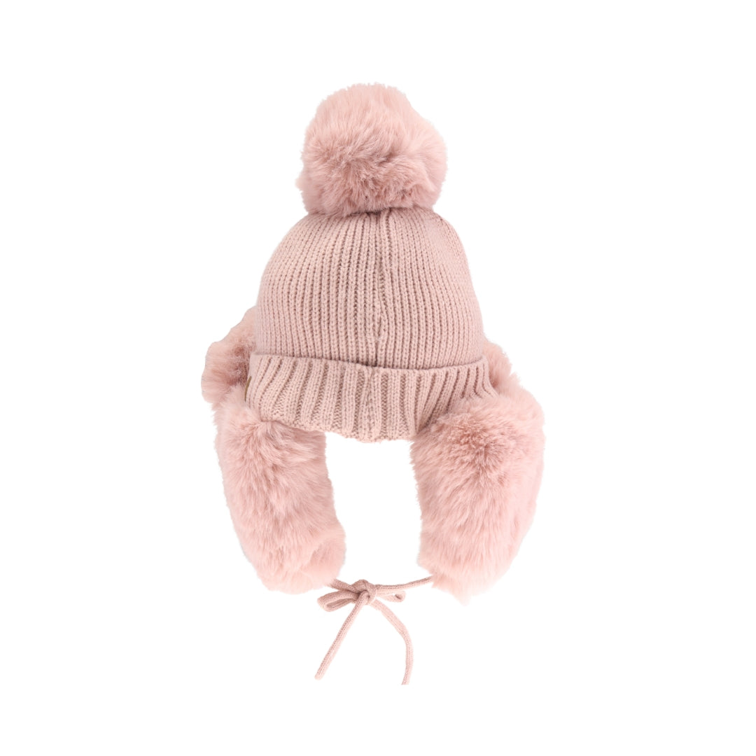Thick Knitted Trapper Pom C.C Beanie TRE0001