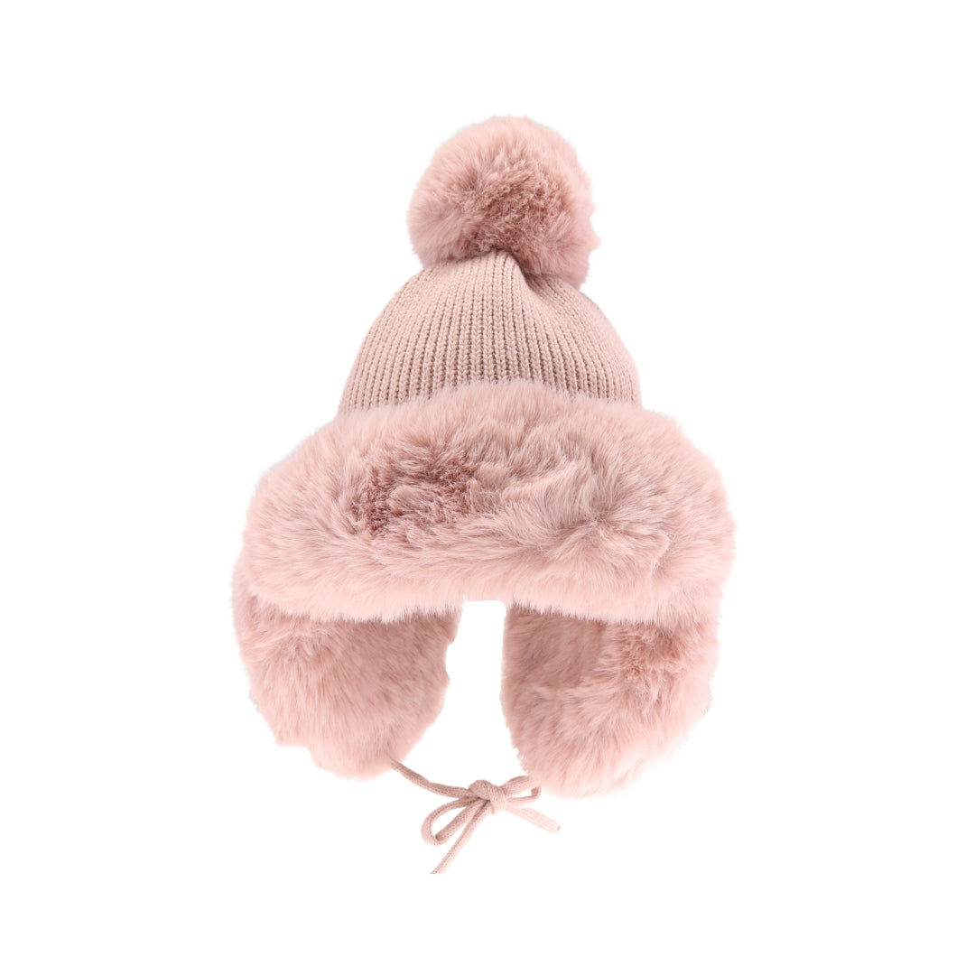Thick Knitted Trapper Pom C.C Beanie TRE0001