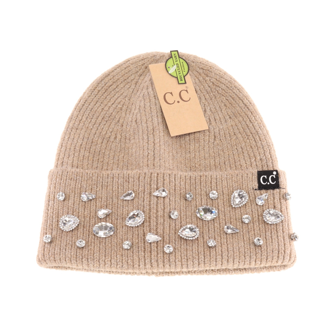 Rhinestone Charm Cuff C.C Beanie HTE0011