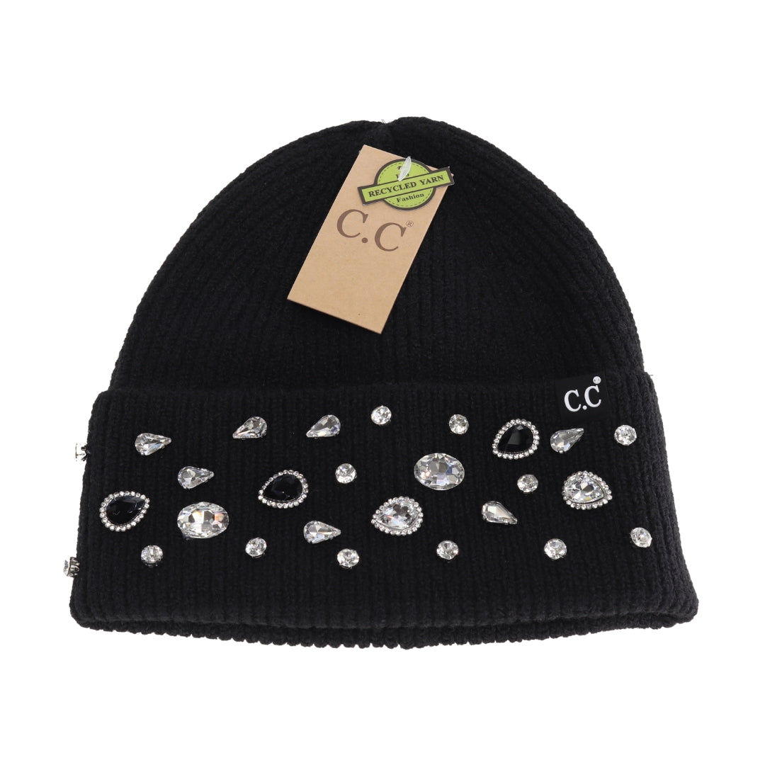 Rhinestone Charm Cuff C.C Beanie HTE0011
