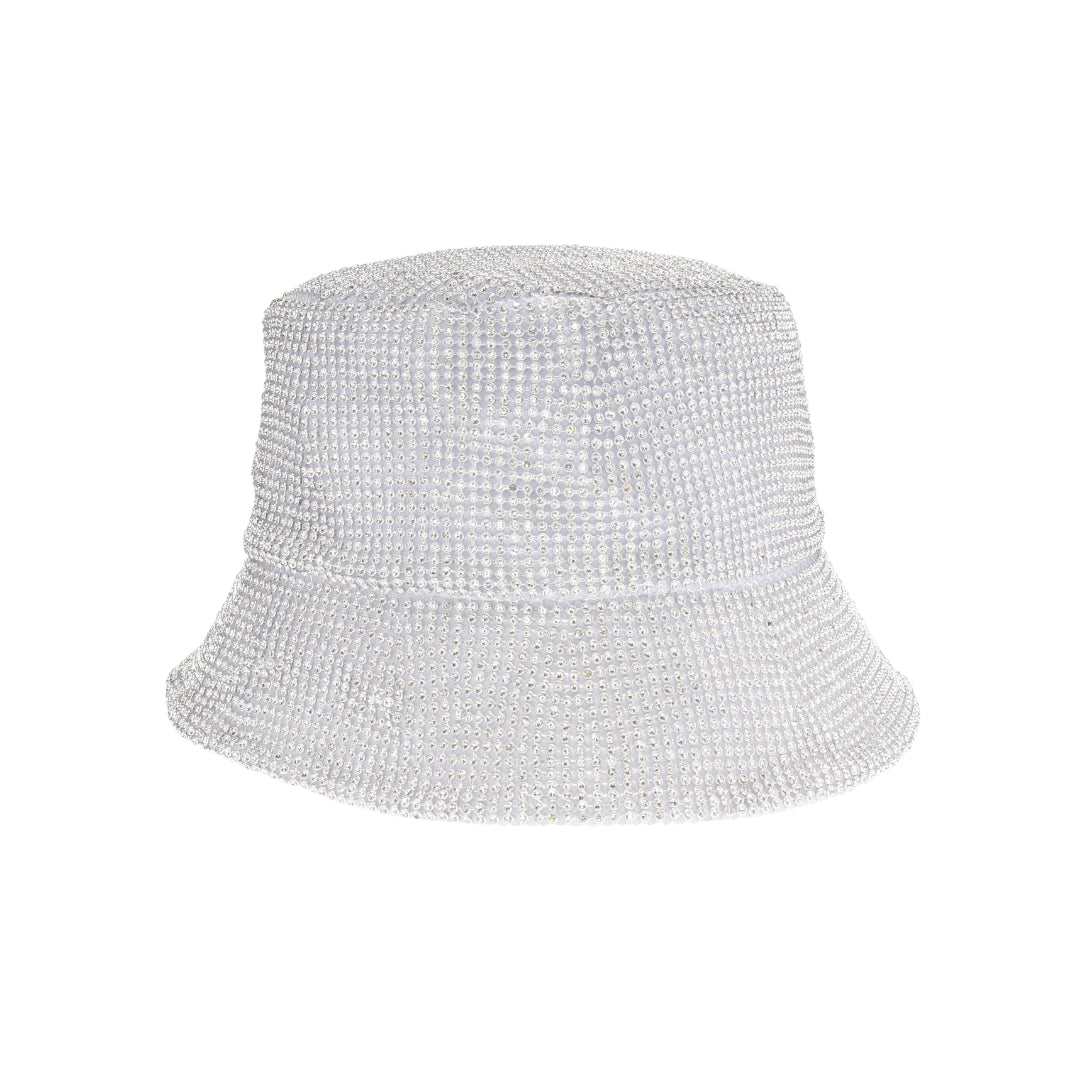 Allover Rhinestone C.C Bucket Hat BKB8051