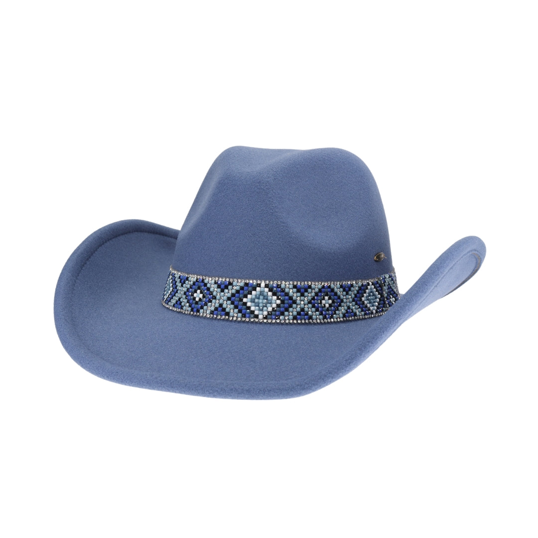 Las Cruces Vegan Fabric Cowboy Hat VCC0076