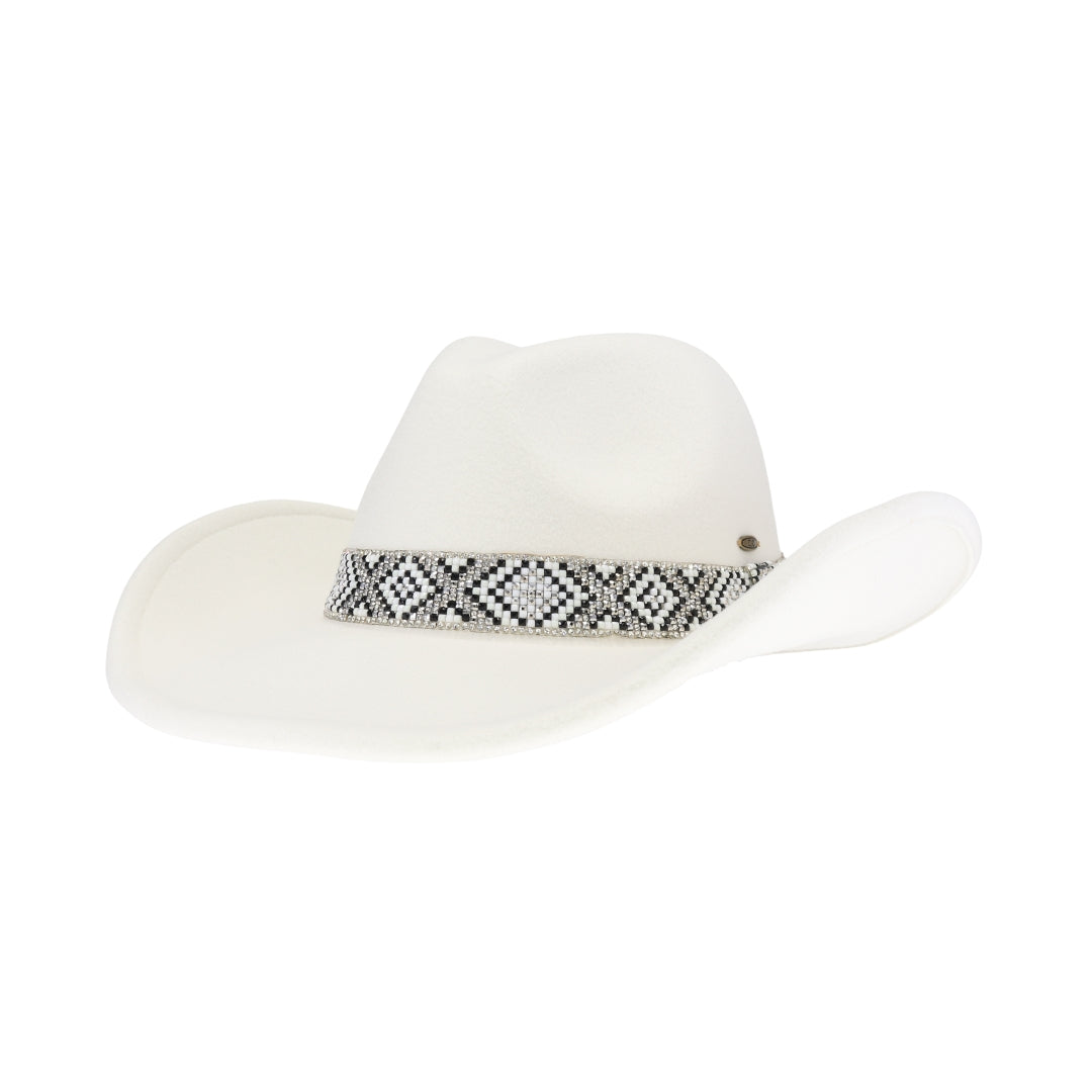 Las Cruces Vegan Fabric Cowboy Hat VCC0076