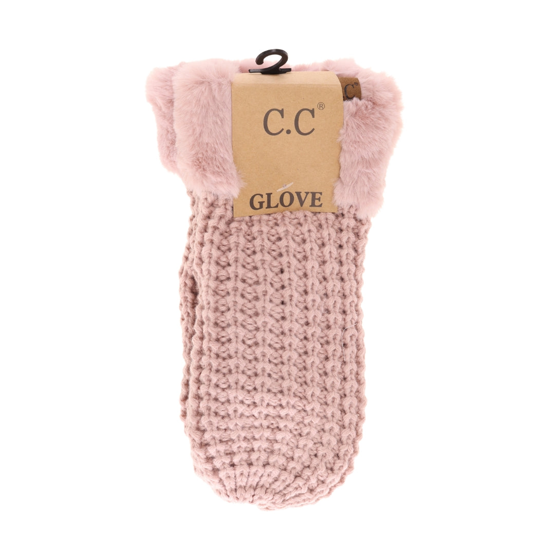 Waffle Knit C.C Mittens MTE0032