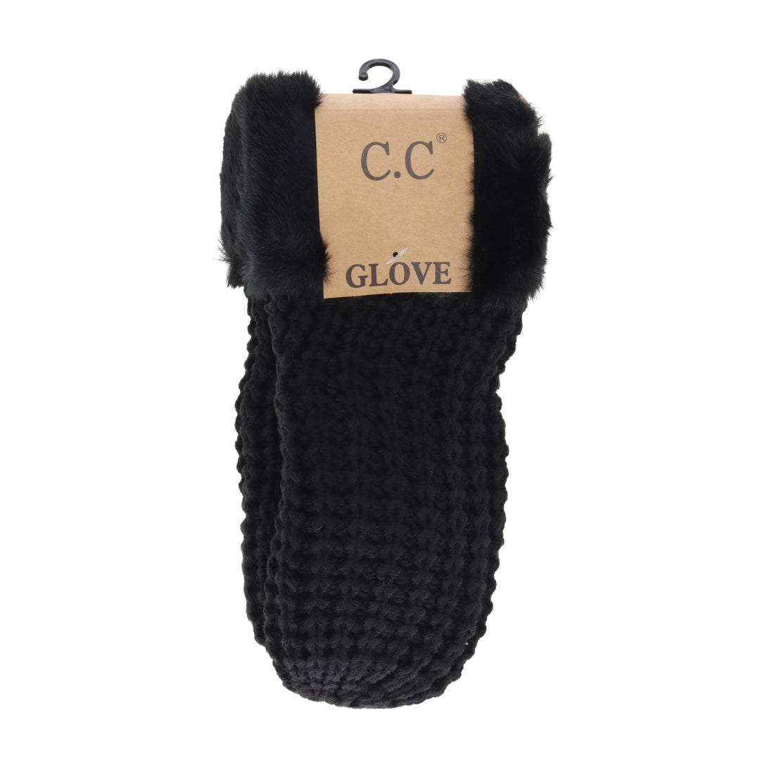 Waffle Knit C.C Mittens MTE0032