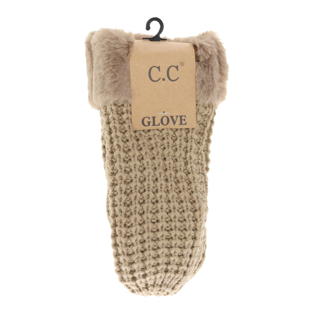 Waffle Knit C.C Mittens MTE0032