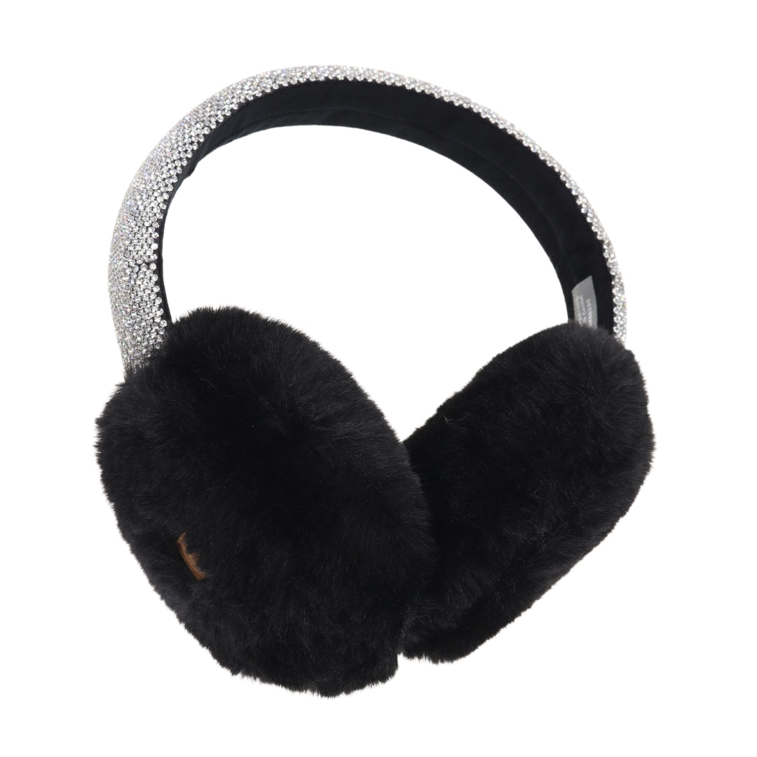 Faux Fur Rhineston Band Earmuff EMS4283