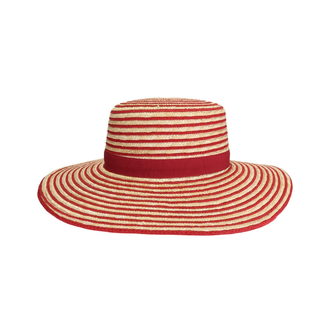 Stripe C.C Boater Sun Hat STH0033