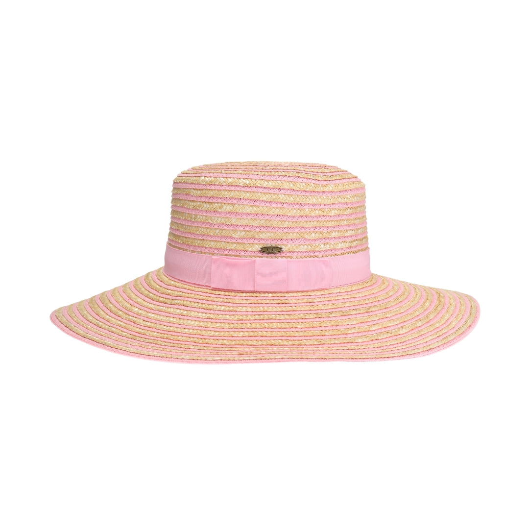 Stripe C.C Boater Sun Hat STH0033