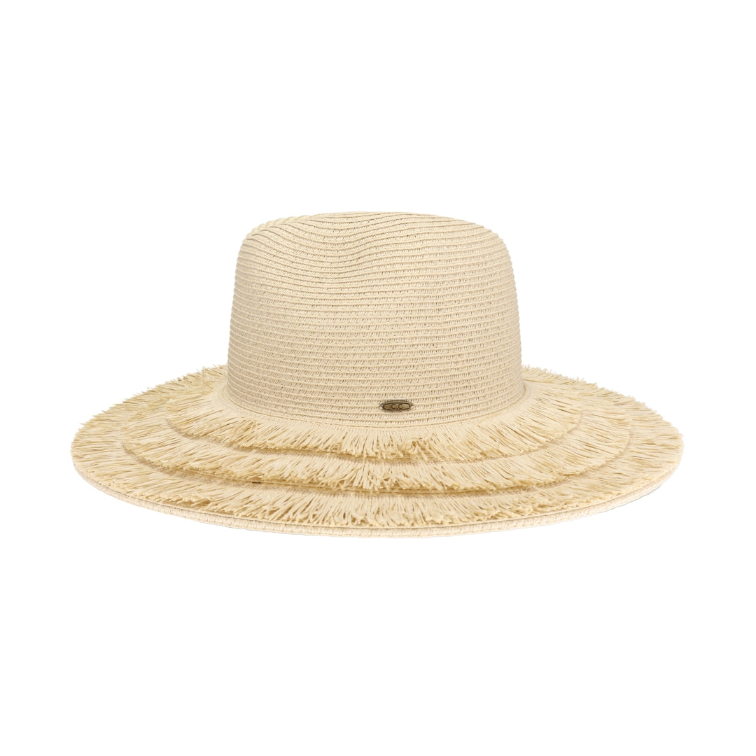 Fringe Brim C.C Panama Sun Hat STH0028