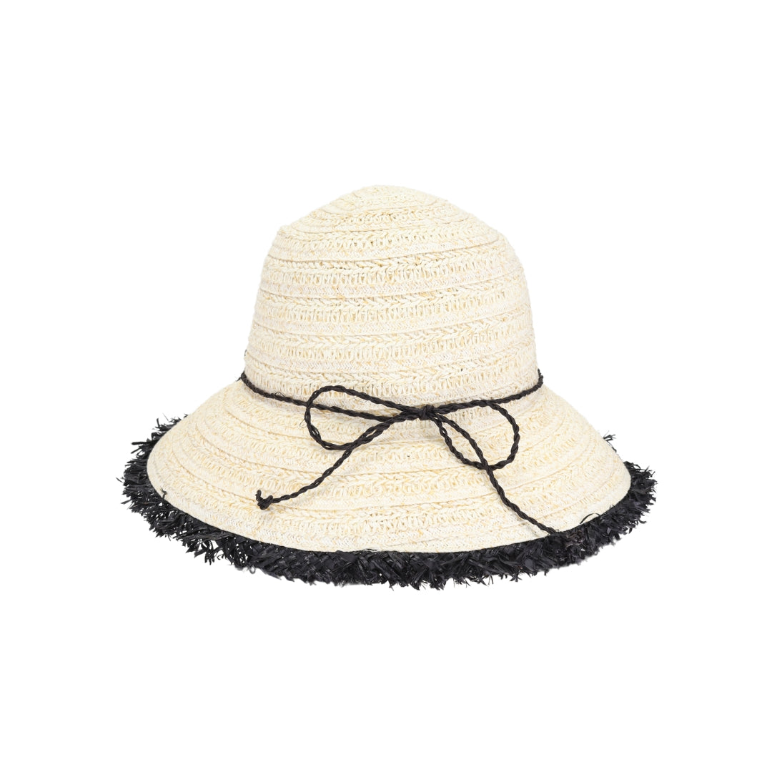 Fringe Trim Cloche C.C Sun Hat STH0032