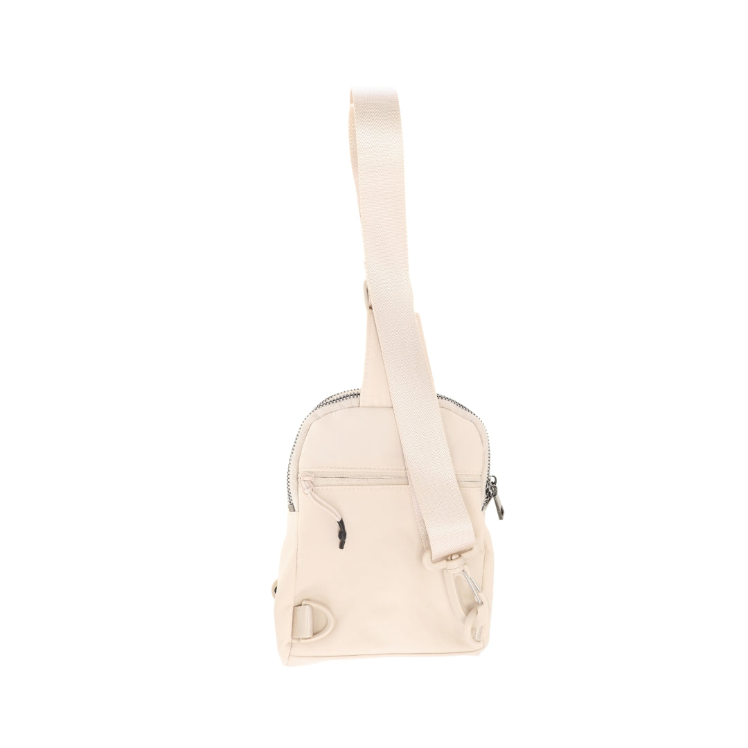 Double Pocket Solid Sling Bag C.C Belt Bag BGS4389