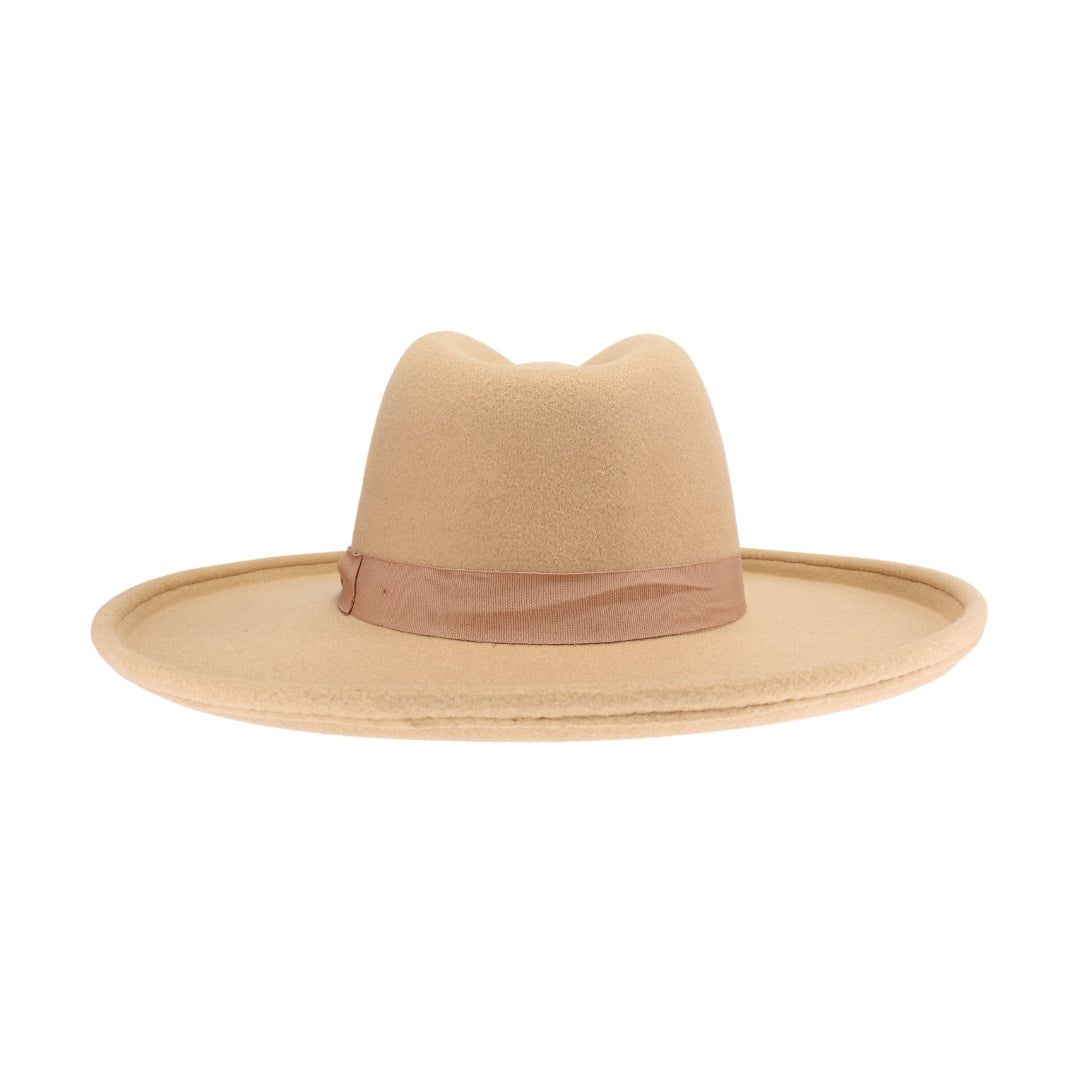 Rolled Edge Brim C.C Vegan Felt Hat VFE0006