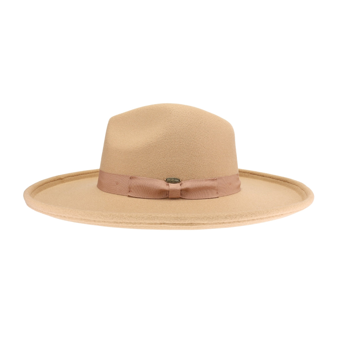 Rolled Edge Brim C.C Vegan Felt Hat VFE0006