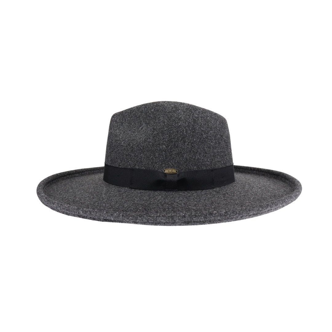 Rolled Edge Brim C.C Vegan Felt Hat VFE0006