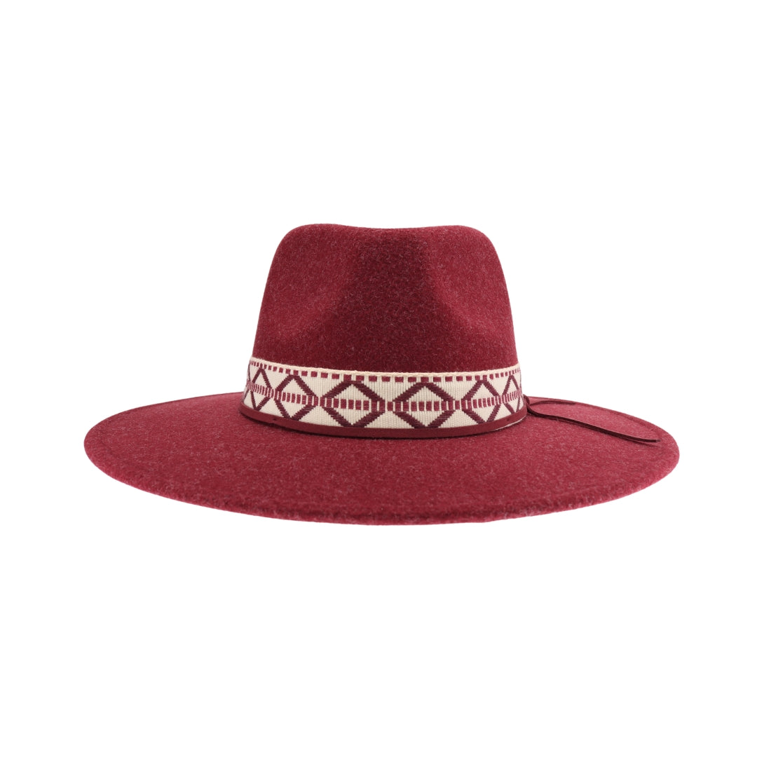 Geometric Band C.C Vegan Felt Hat VFE0005