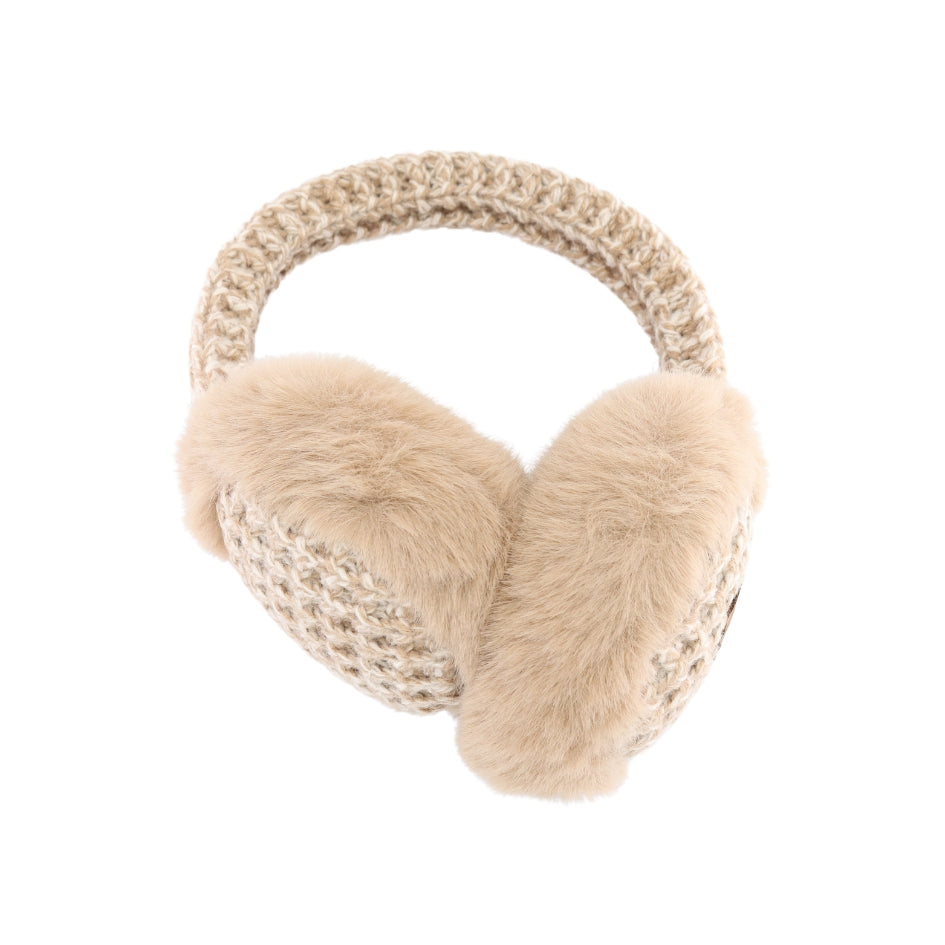 Heather Knitted Faux Fur C.C Earmuff EMS4495