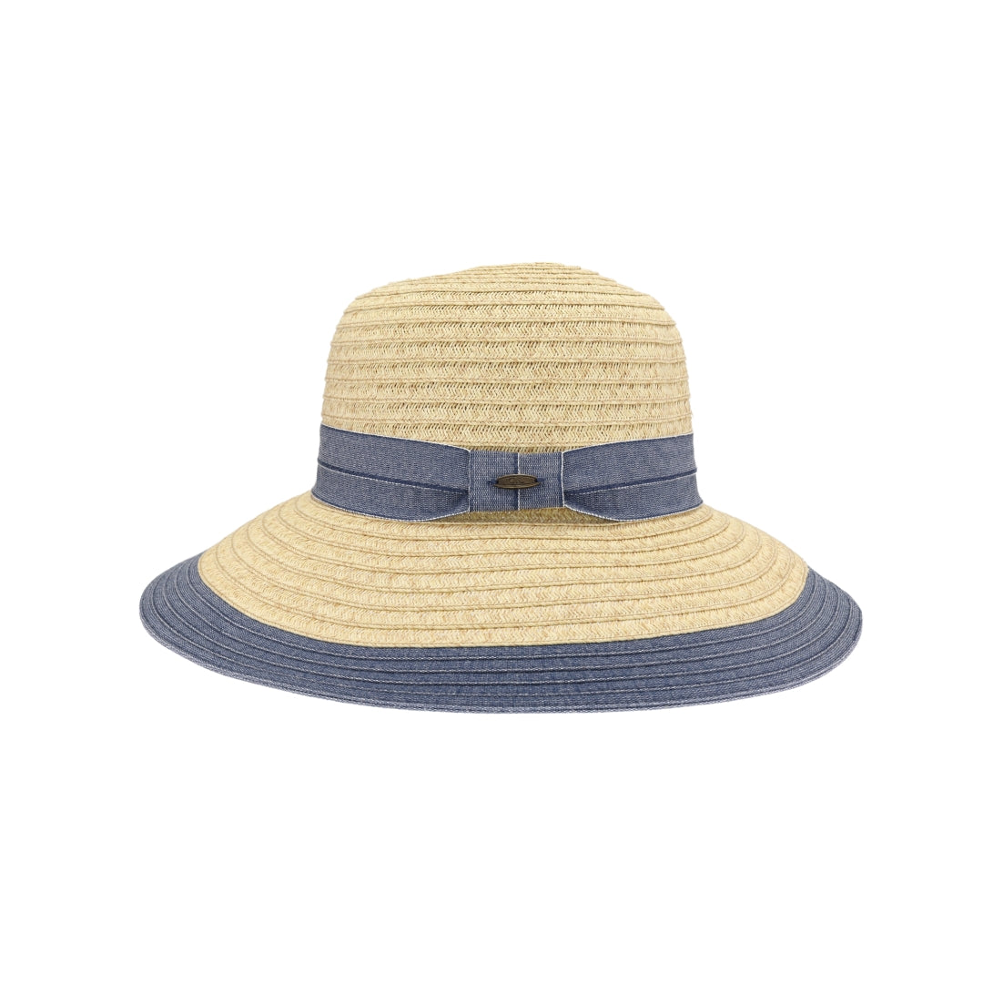 Denim Embellished C.C Cloche Sun Hat STC0016