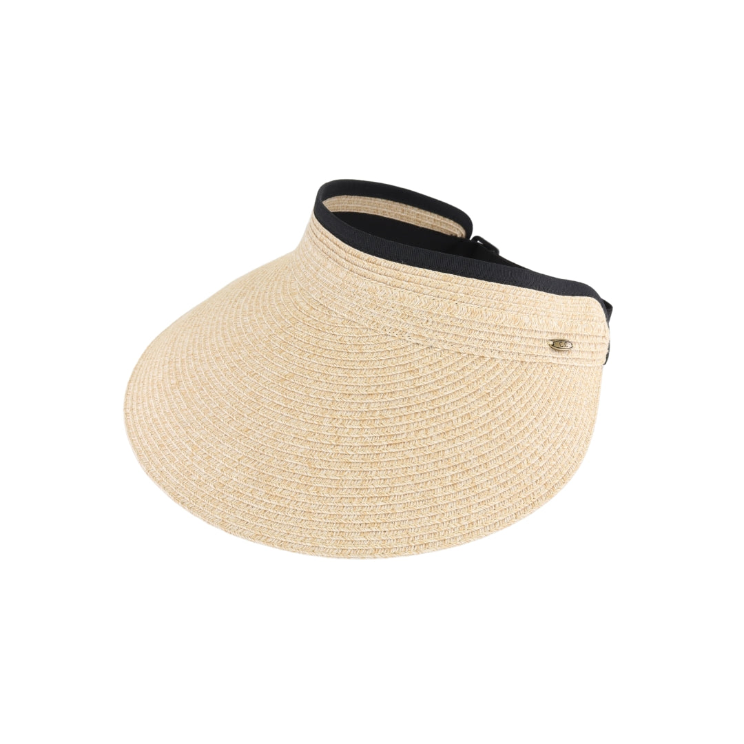 Heather Straw Visor C.C Sunhat SVH0051