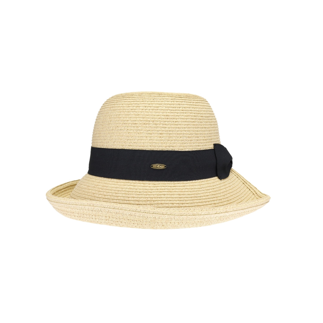 Bow Adorned Cloche Bucket C.C Sunhat STH0040