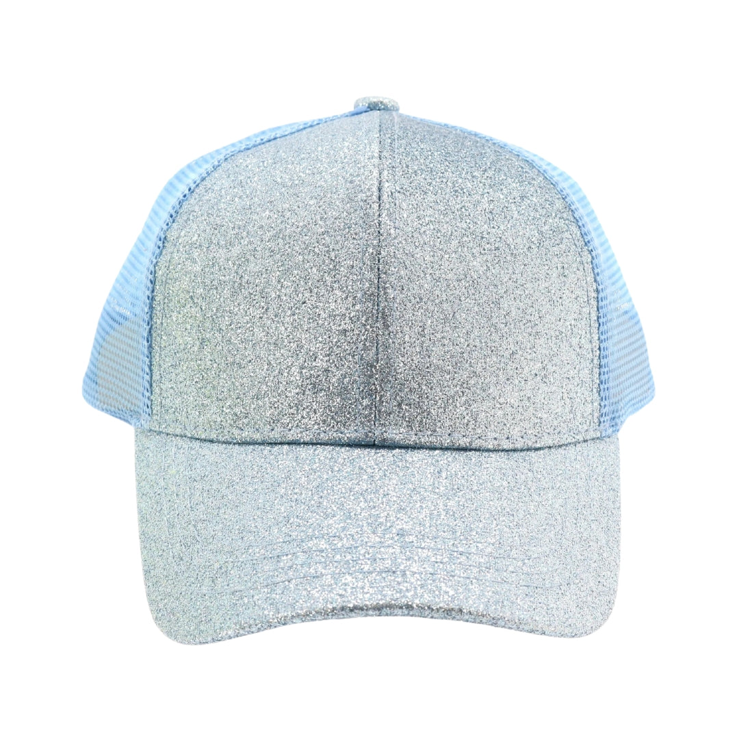 Kids Glitter High Ponytail CC Ball Cap KIDSBT6