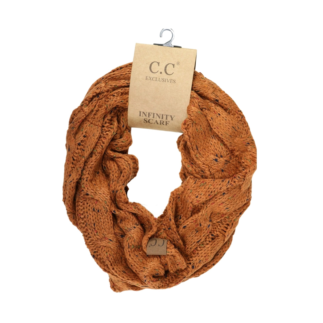 Flecked CC Infinity Scarf SF33