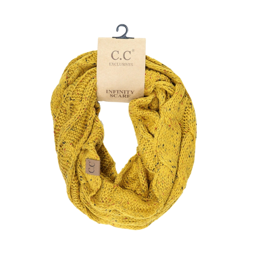 Flecked CC Infinity Scarf SF33