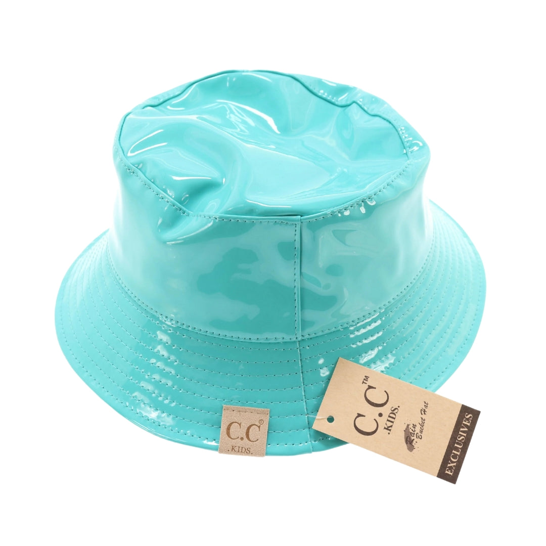 Kids Shiny Rain Bucket C. C Hat KIDS2182