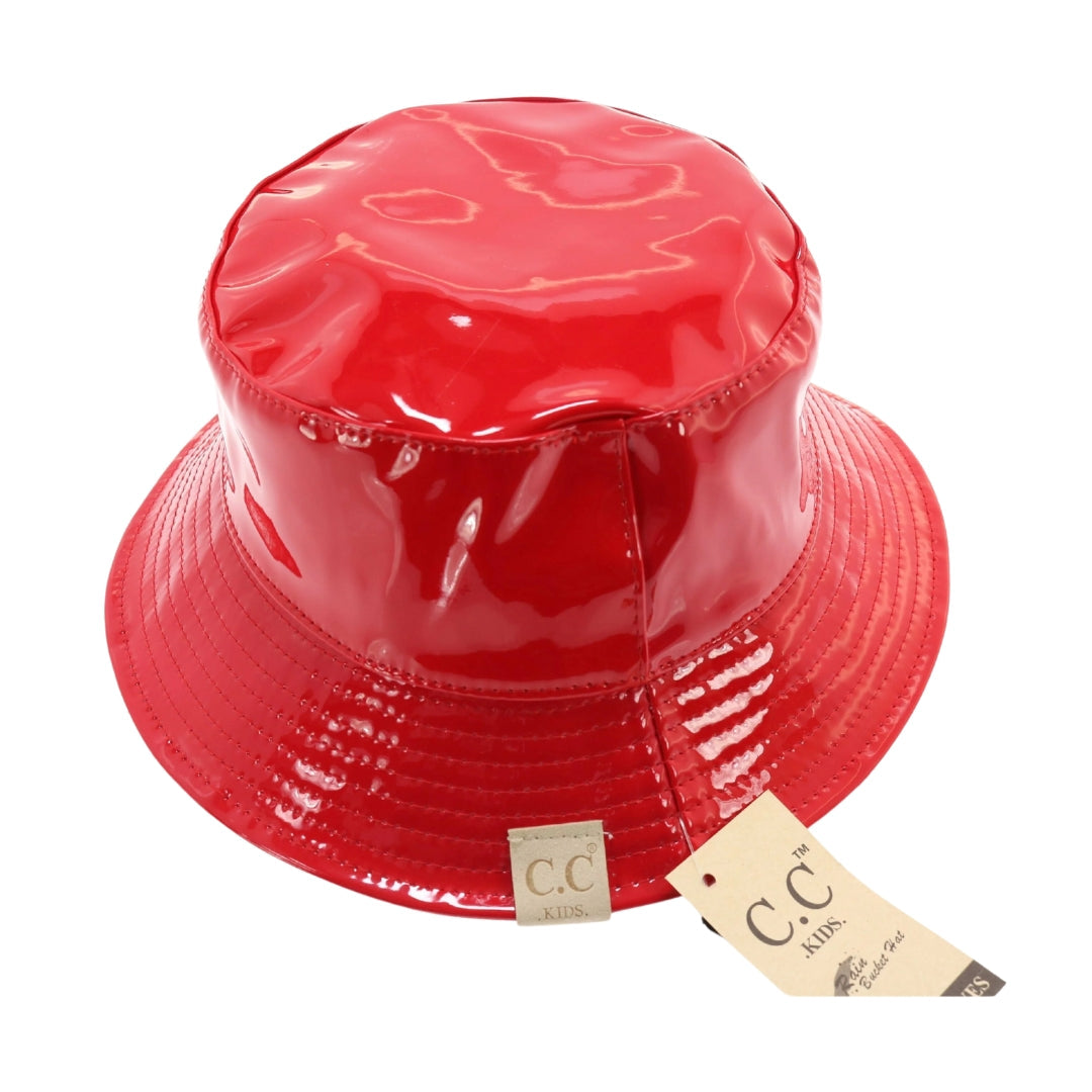 Kids Shiny Rain Bucket C. C Hat KIDS2182