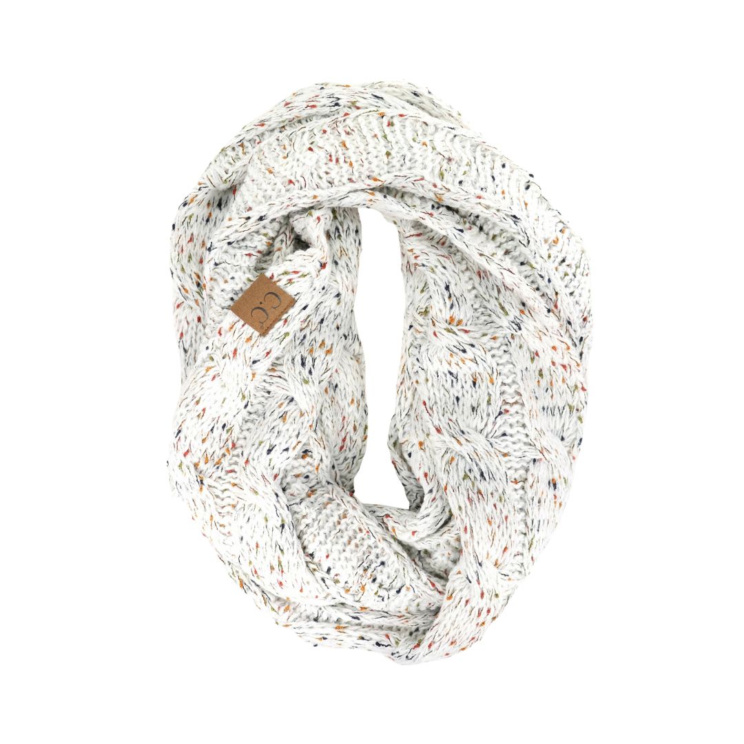 Flecked CC Infinity Scarf SF33