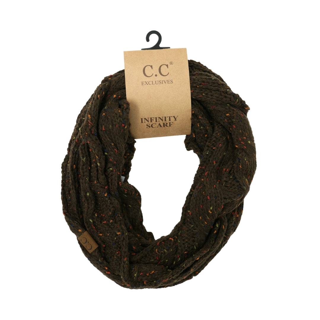 Flecked CC Infinity Scarf SF33