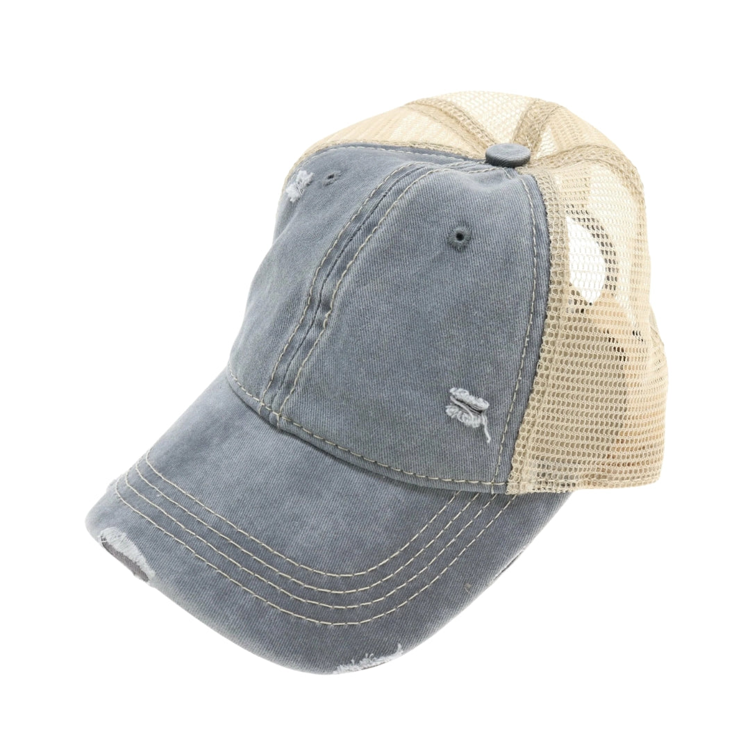 Washed Mesh Back Cotton Classic CC Ballcap BA912