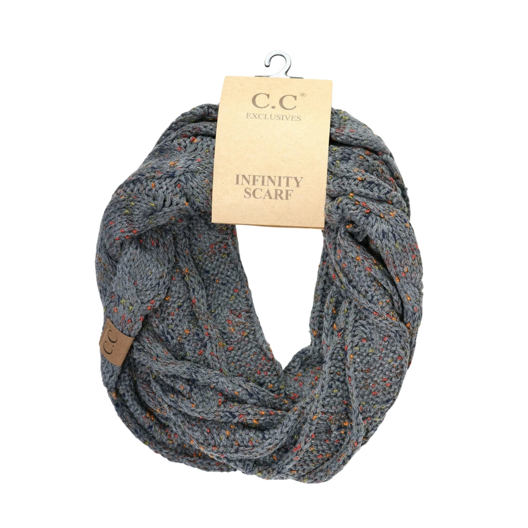 Flecked CC Infinity Scarf SF33