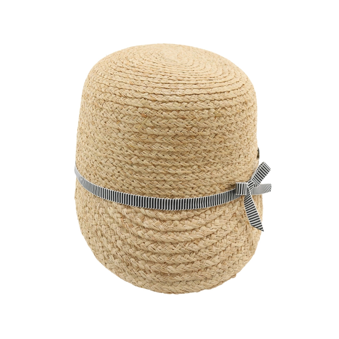 Raffia Riding Cap w/Ribbon Hat ST3008