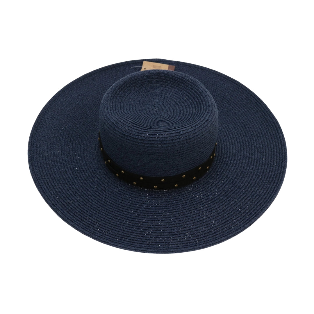 Braided Hat with Grommet Detail ST703