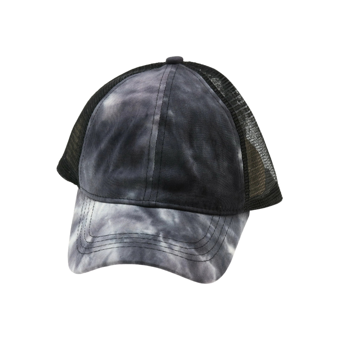 Tie Dye High Ponytail Mesh Back CC Ball Cap BT2164