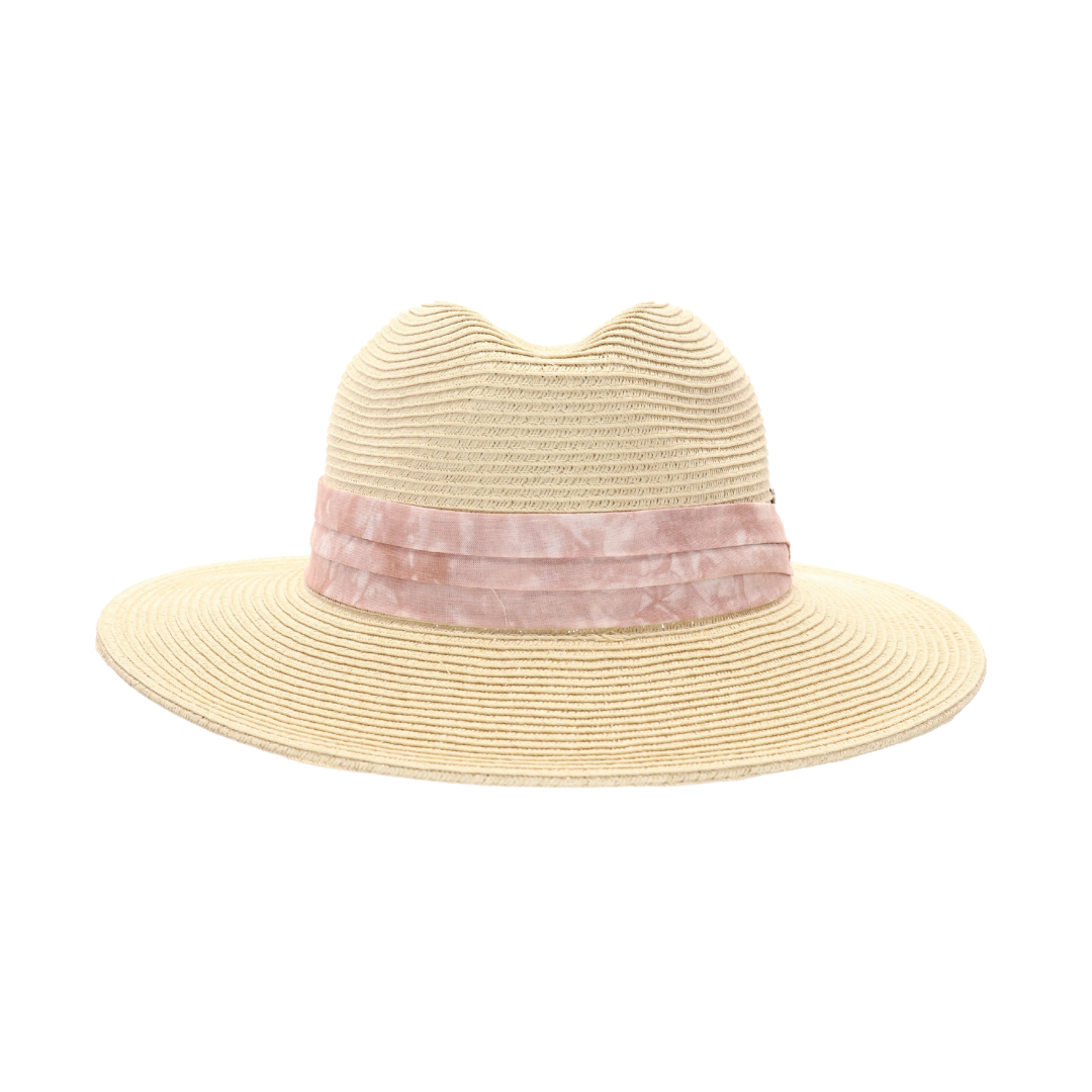 Tie Dye Band Straw Panama Hat ST850