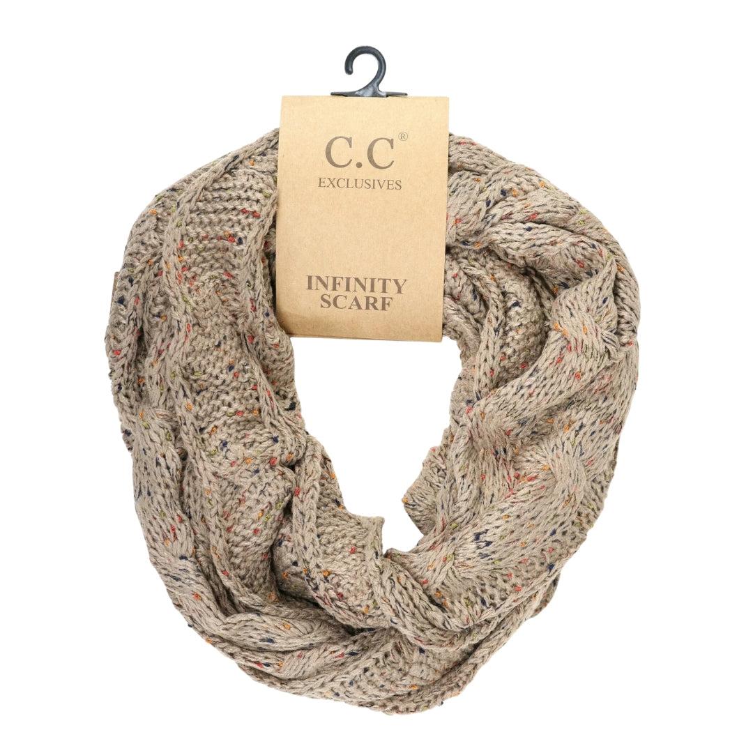 Flecked CC Infinity Scarf SF33